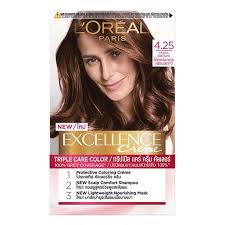 L'Oreal Paris Permanent Hair Colour, Radiant At-Home Hair Colour with up to 100% Grey Coverage, Pro-Keratin, Up to 8 Weeks of Colour, Excellence Crème, 4.25 Aishwarya'S Brown, 72ml+100g