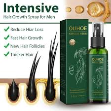 OUHOE Powerful Hair Growth Oil Prevent Hair Loss Products Essence Neo Genuine Ginseng Extract Hair Growth Spray Hair Anti-Fall